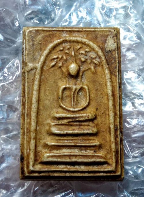 พระสมเด็จปรกโพธิ์ลึก หลังยันต์ วัดมฤคทายวัน ประจวบคีรีขันธ์ พิมพ์ใหญ่ นิยมสุด ปี 2462